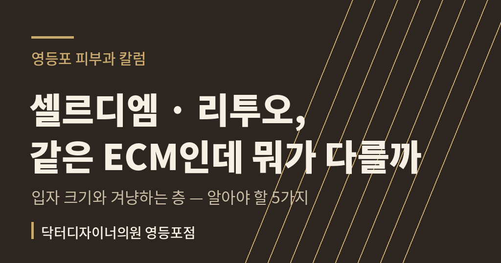 셀르디엠 리투오 차이 칼럼 썸네일 - 영등포 피부과